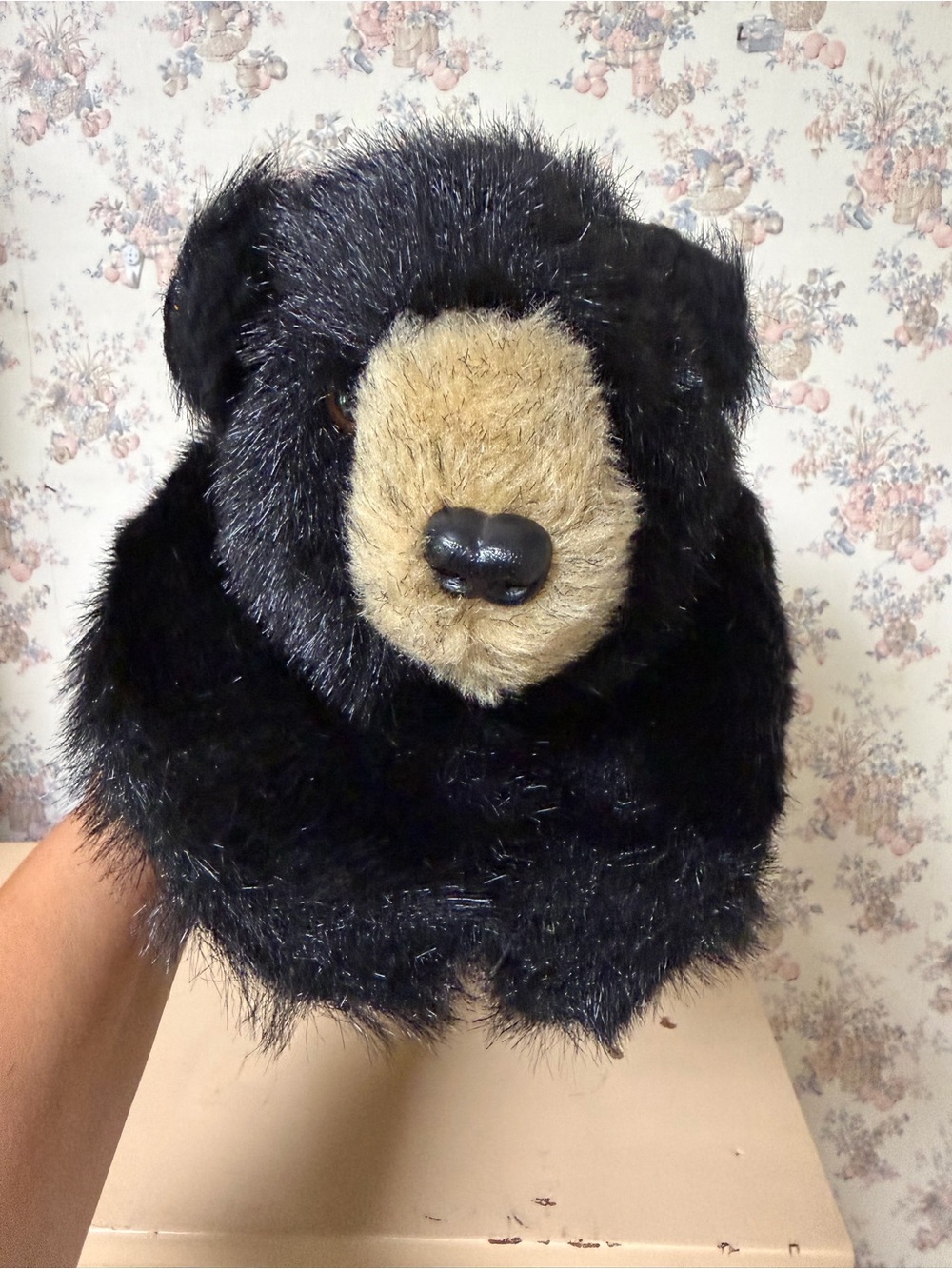 Hen House Tall Black Bear Plush Home Decor Cabin Cottage Woods Tree Hugger RARE